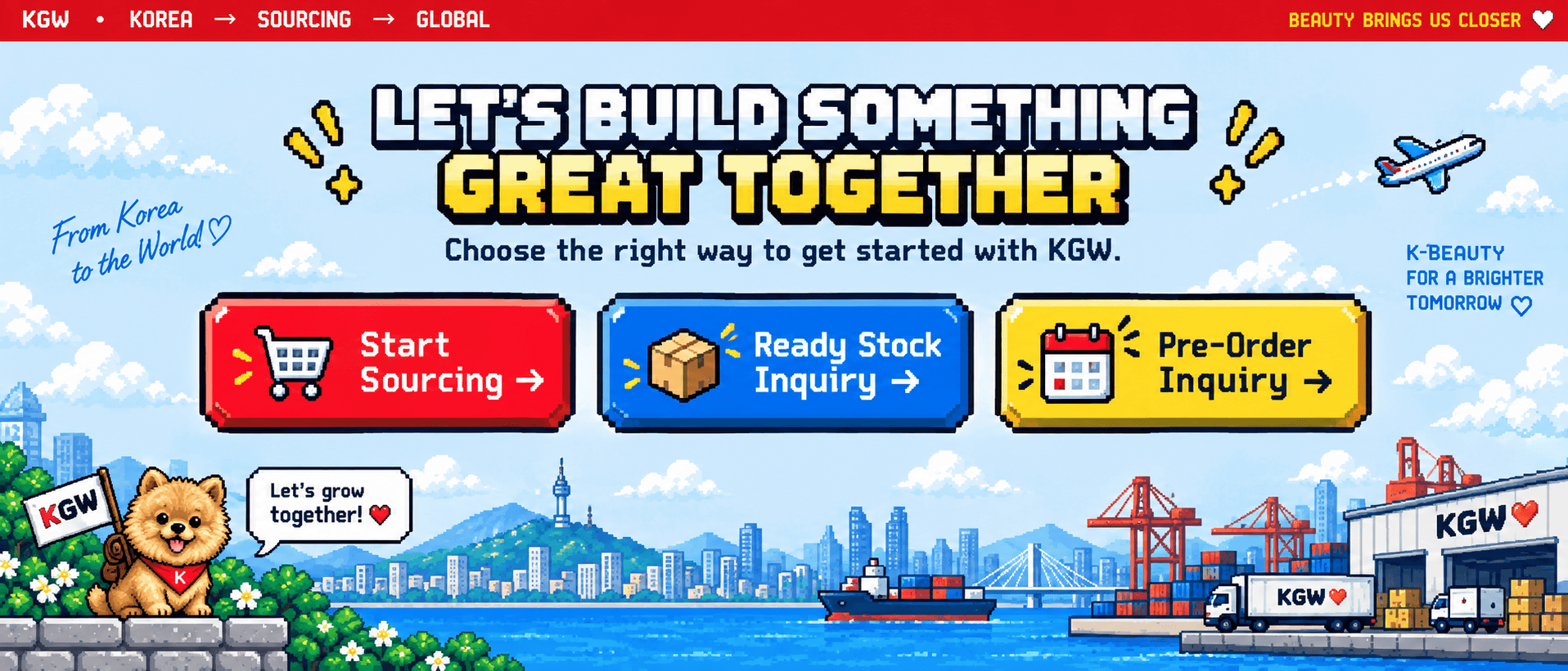 Let's build something great together — choose the right way to get started with KGW